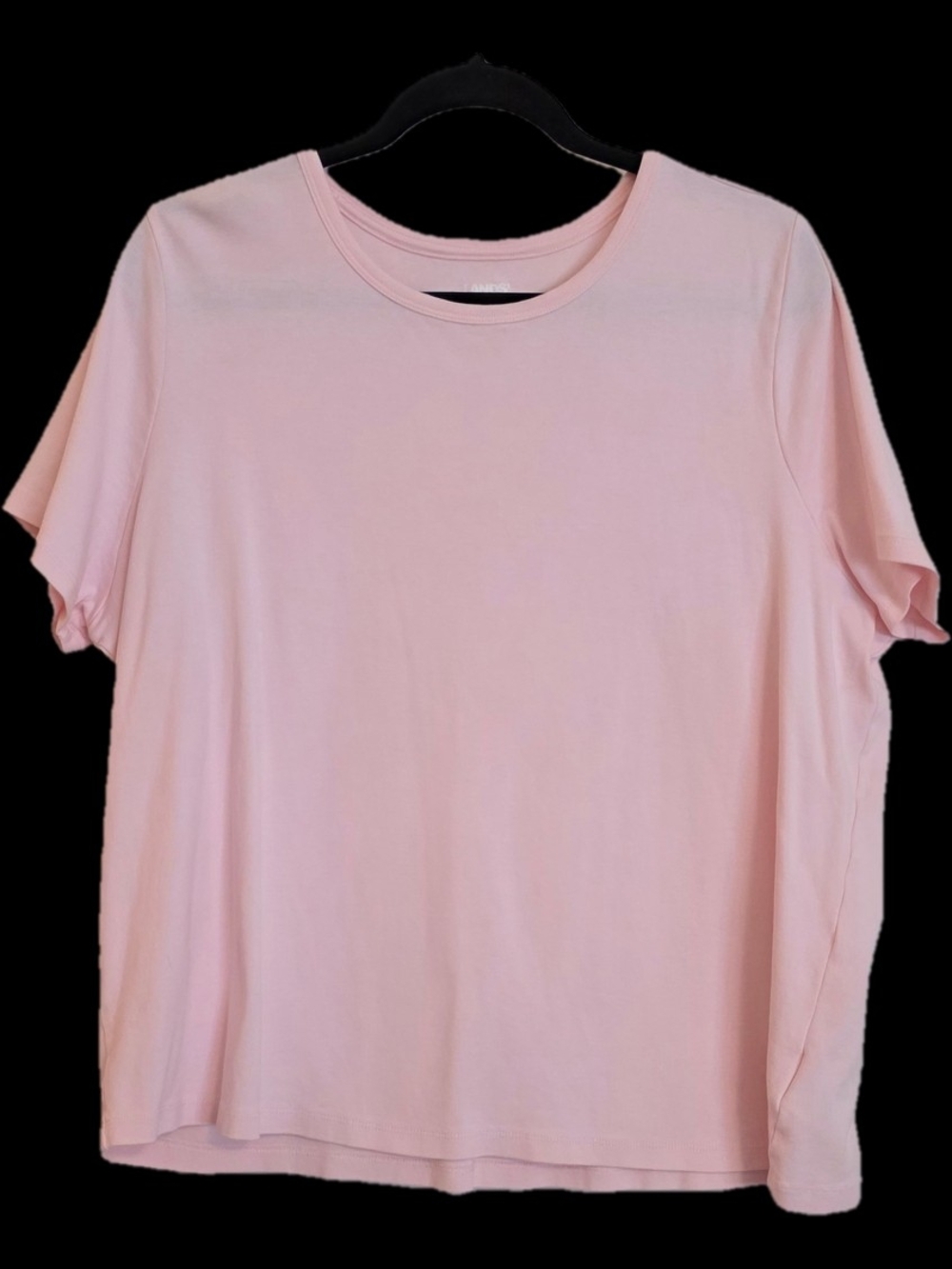 Lands' End Classic Crewneck Tee - Pale Pink